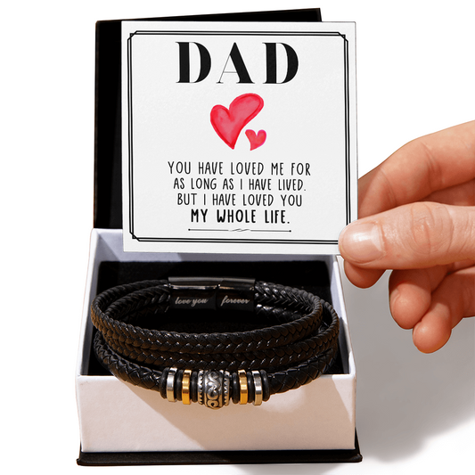 Love You Forever Bracelet for Dad – “You Have Loved Me for as Long as I Have Lived” Father's Day Gift - goldenandvintage