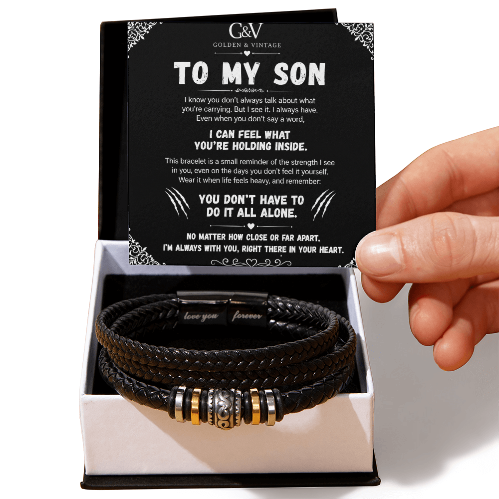To My Son – Love You Forever Bracelet | Meaningful Gift for Son