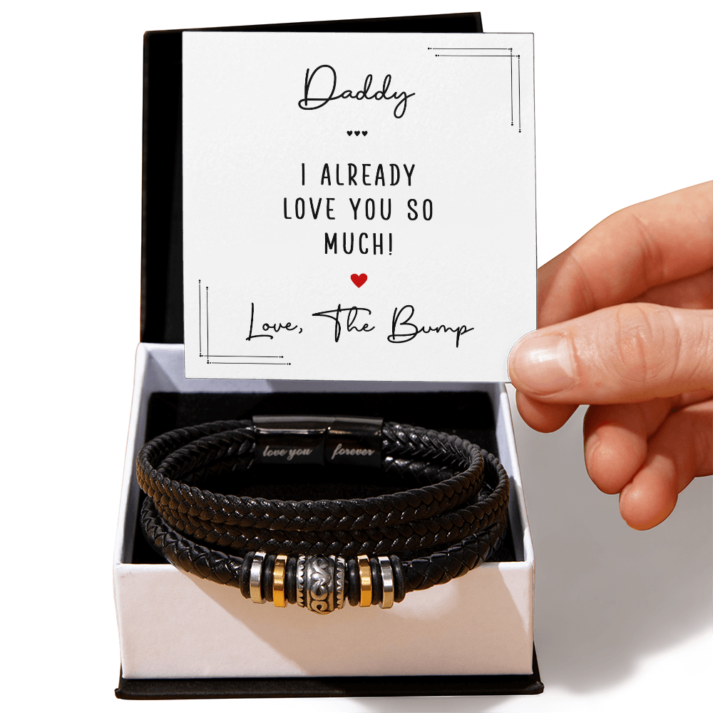 Love You Forever Bracelet for Dad – Daddy I Already Love You So Much Father's Day Gift Bracelet - goldenandvintage