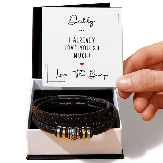 Love You Forever Bracelet for Dad – Daddy I Already Love You So Much Father's Day Gift Bracelet - goldenandvintage