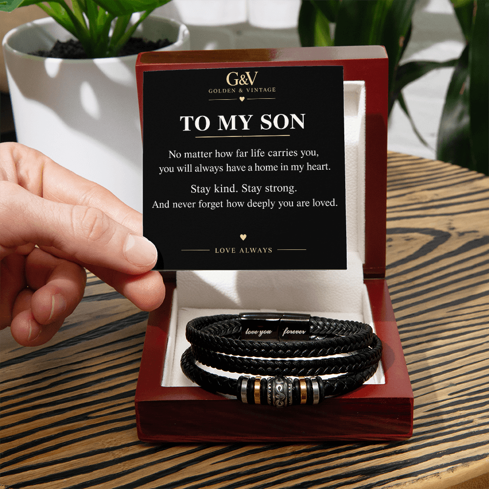 To My Son – Stay Kind, Stay Strong | Meaningful Gift from Mom or Dad