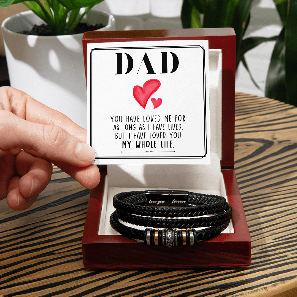 Love You Forever Bracelet for Dad – “You Have Loved Me for as Long as I Have Lived” Father's Day Gift - goldenandvintage
