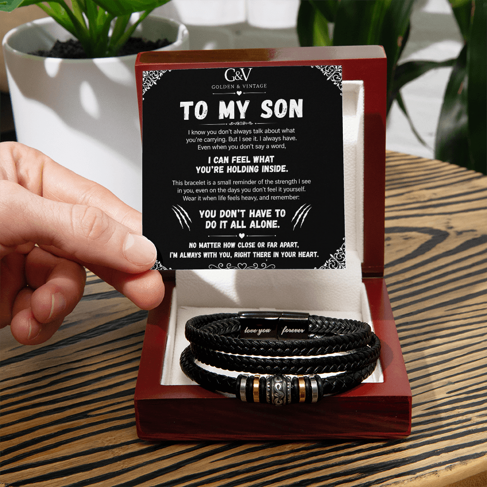 To My Son – Love You Forever Bracelet | Meaningful Gift for Son