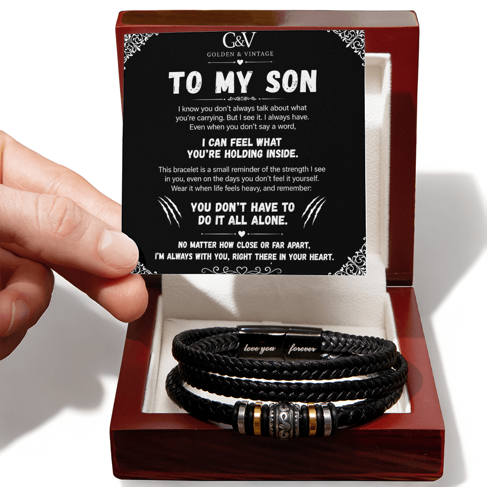 To My Son – Love You Forever Bracelet | Meaningful Gift for Son