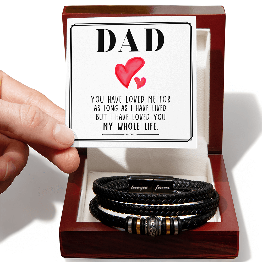 Love You Forever Bracelet for Dad – “You Have Loved Me for as Long as I Have Lived” Father's Day Gift - goldenandvintage