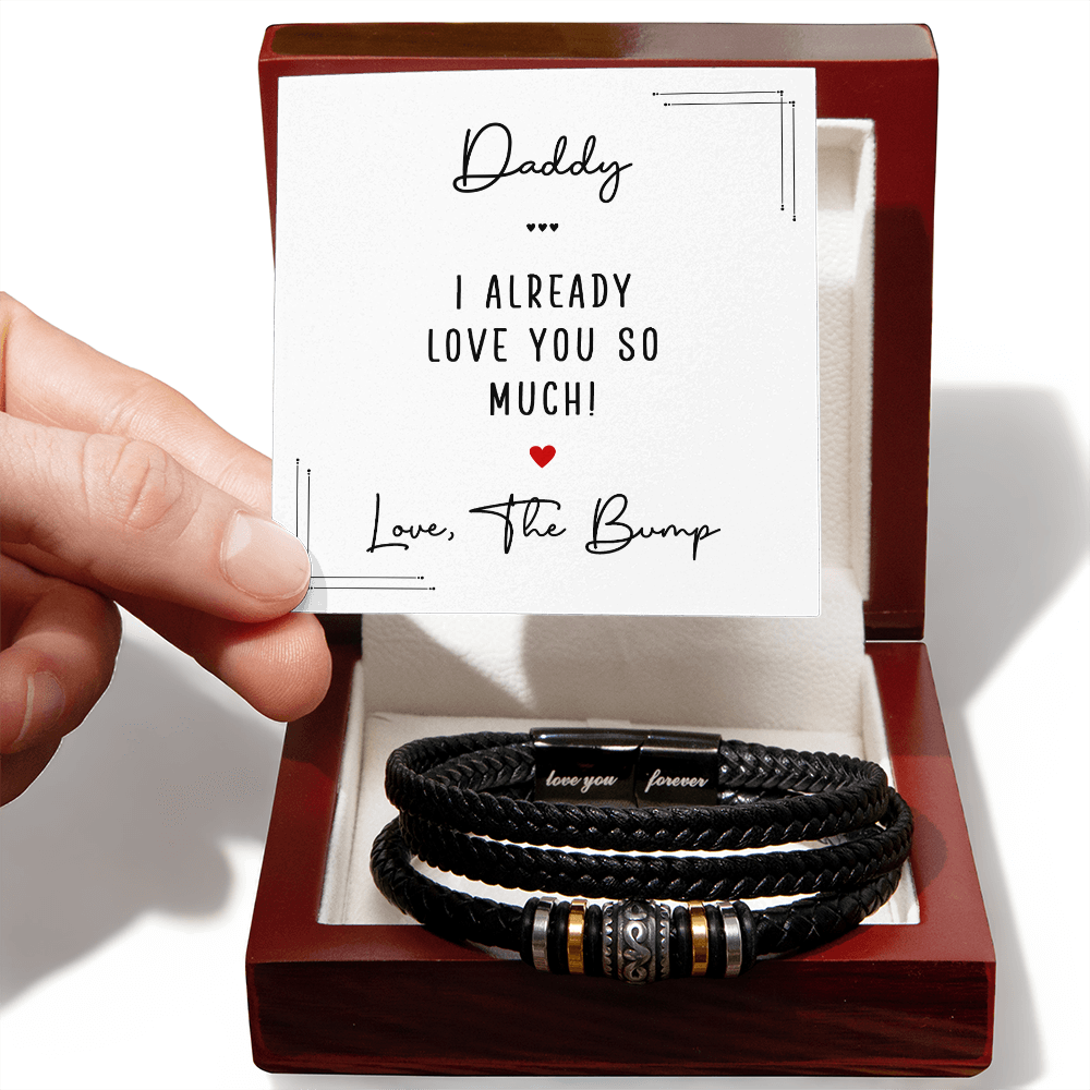Love You Forever Bracelet for Dad – Daddy I Already Love You So Much Father's Day Gift Bracelet - goldenandvintage