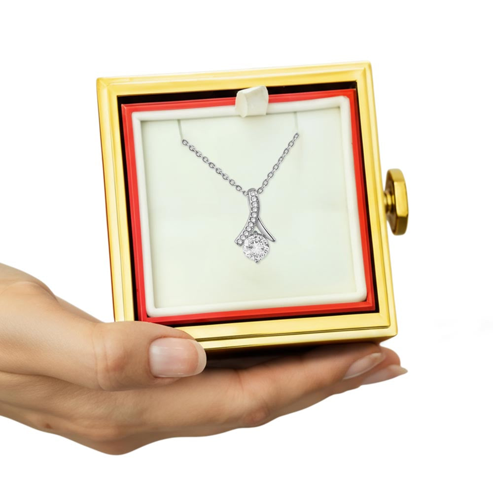 Alluring Beauty Rotating Rose Gift Box Necklace – Luxury Romantic Jewelry Gift for Her - goldenandvintage