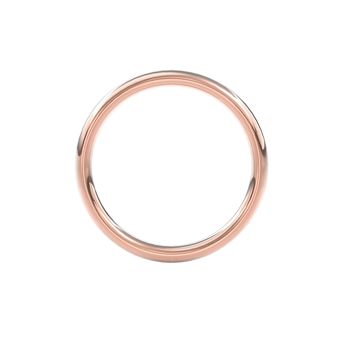 Wedding Bands Round Band 2mm•Rose Gold