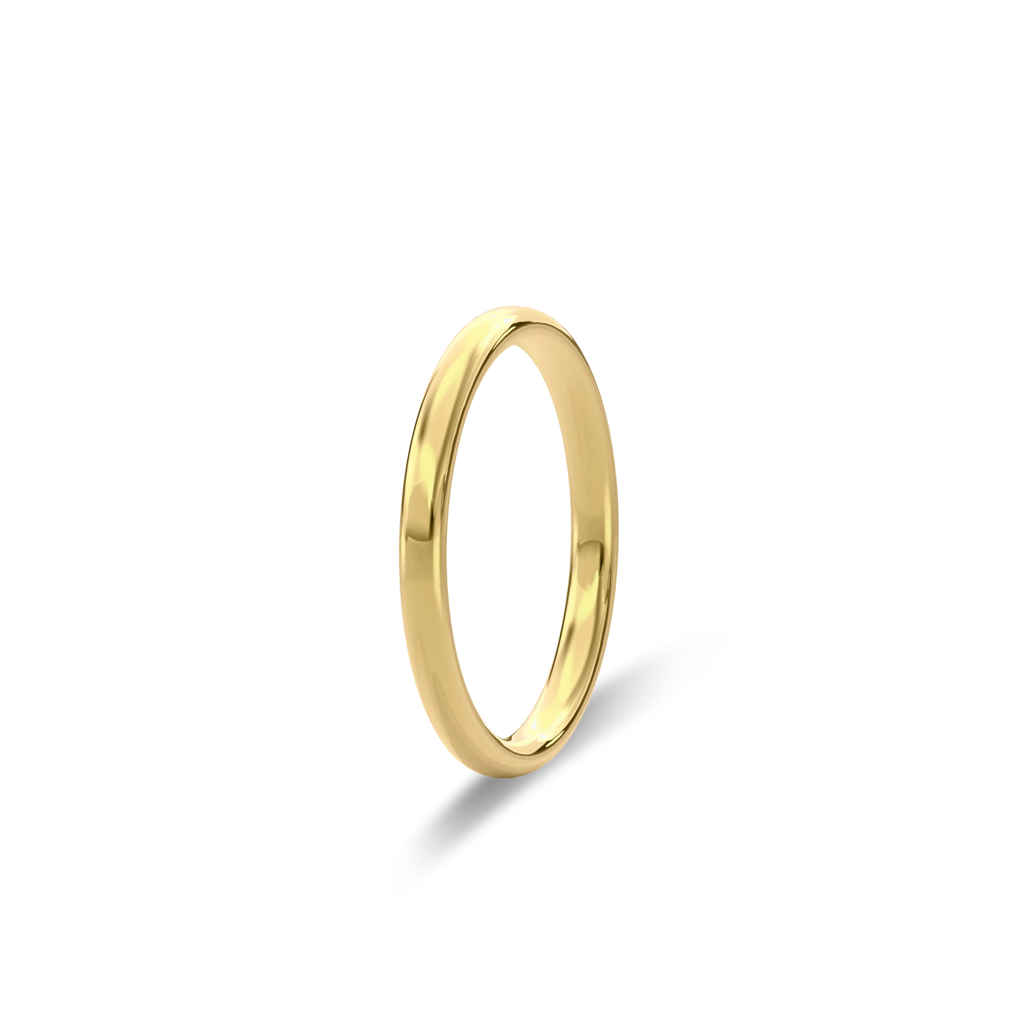Wedding Bands Round Band 2mm•Yellow Gold