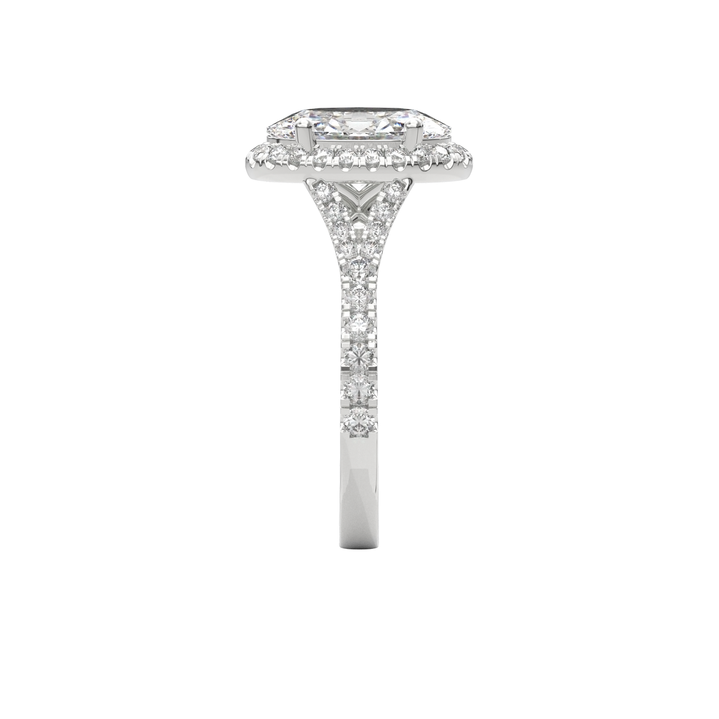 Elara Vintage Inspired Engagement Ring Oval•White Gold