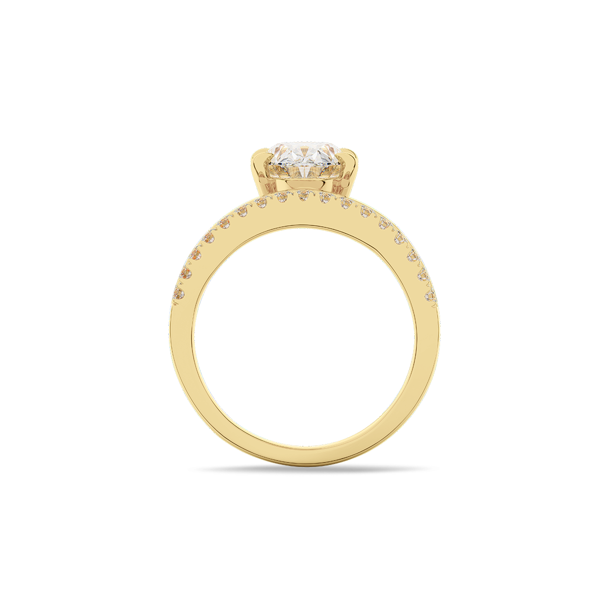 Vow Meteor Oval Ring  in 14k Gold