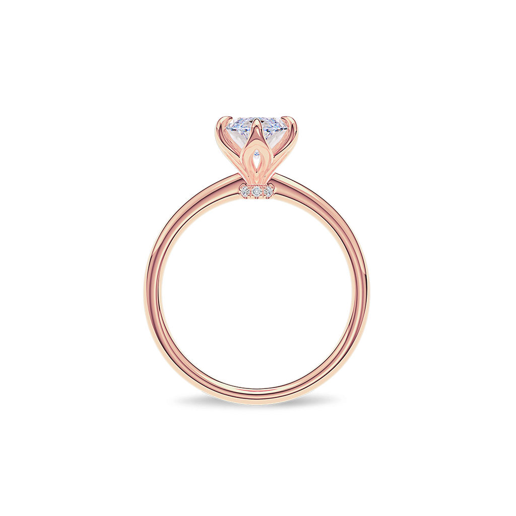 Dia Solitaire Engagement Ring Marquise•Rose Gold