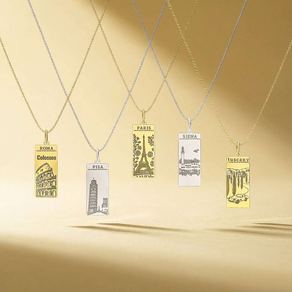 Classic Woman Boarding Ticket Necklace SN003W