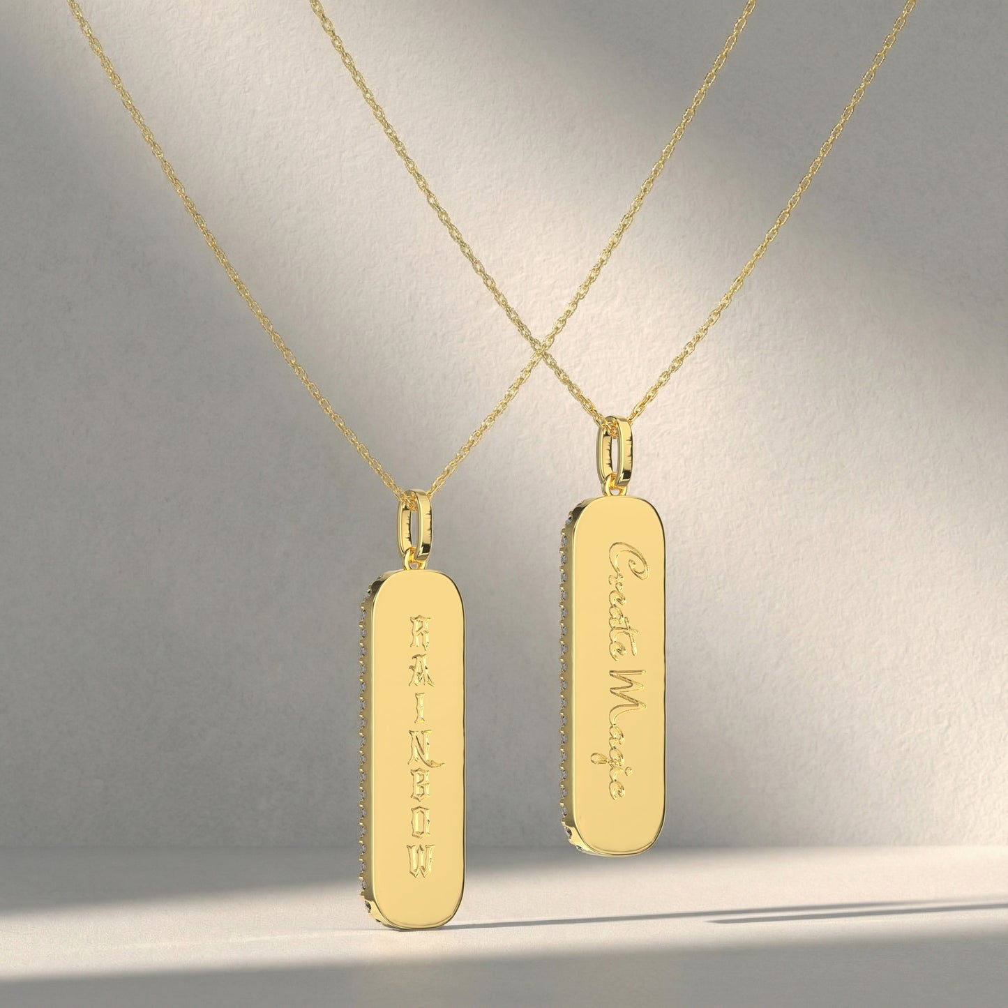 18k Gold Plated Elements Necklace SS25N003G