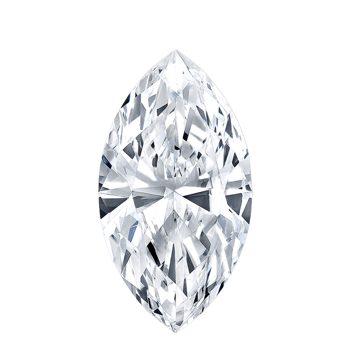 Daphnis Three Stones Engagement Ring Marquise•White Gold