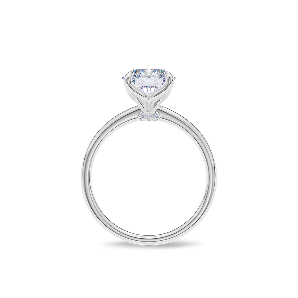 Dia Solitaire Engagement Ring Round•White Gold