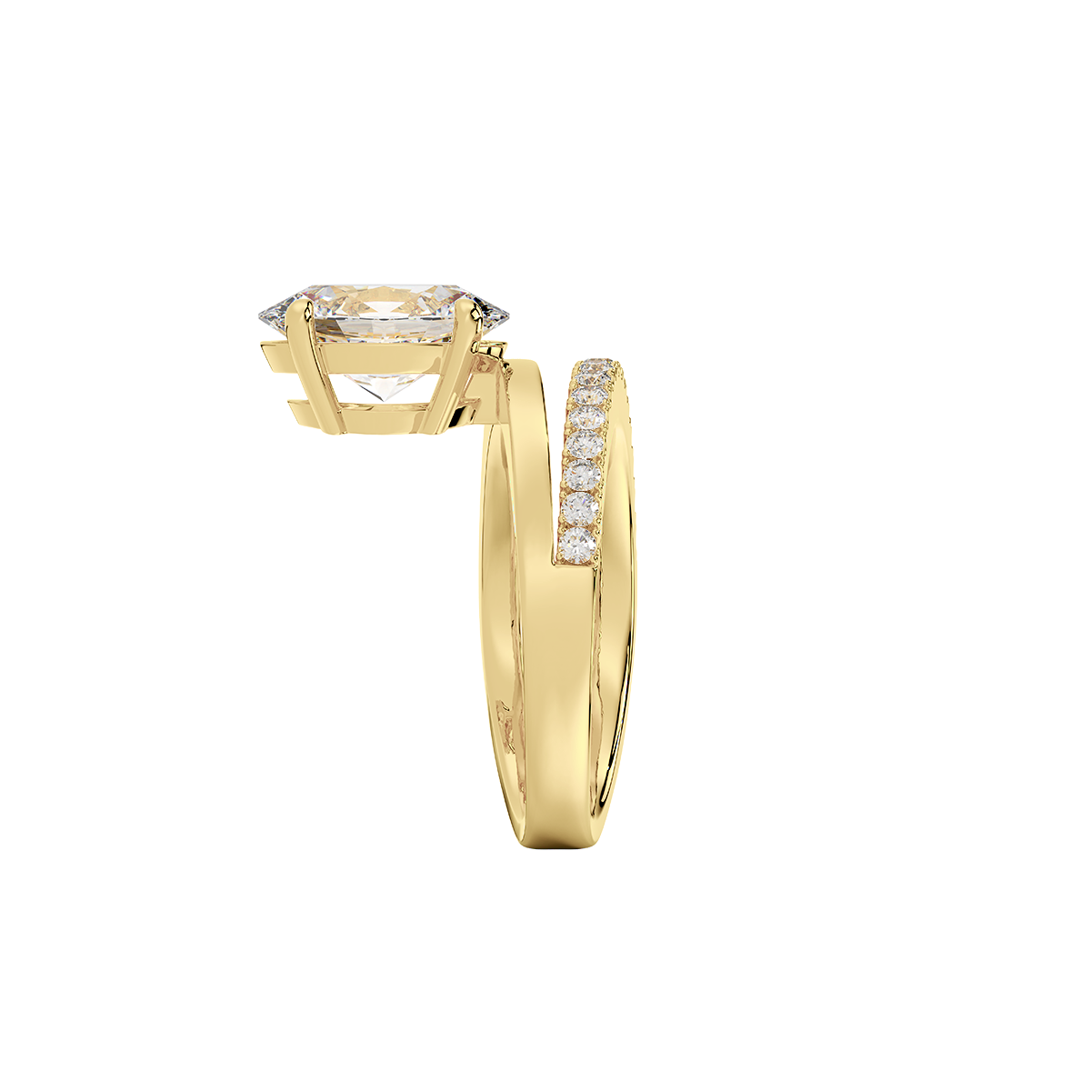 Vow Meteor Oval Ring  in 14k Gold