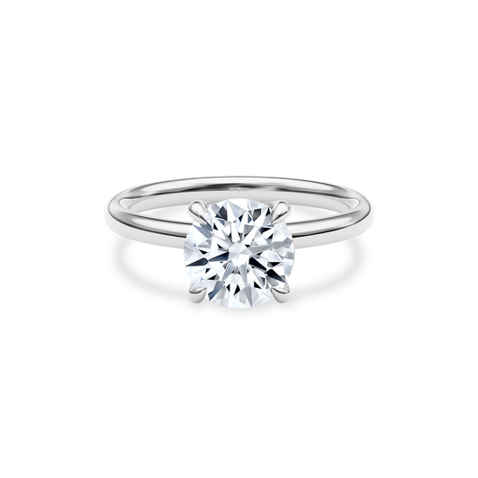 Dia Solitaire Engagement Ring Round•White Gold