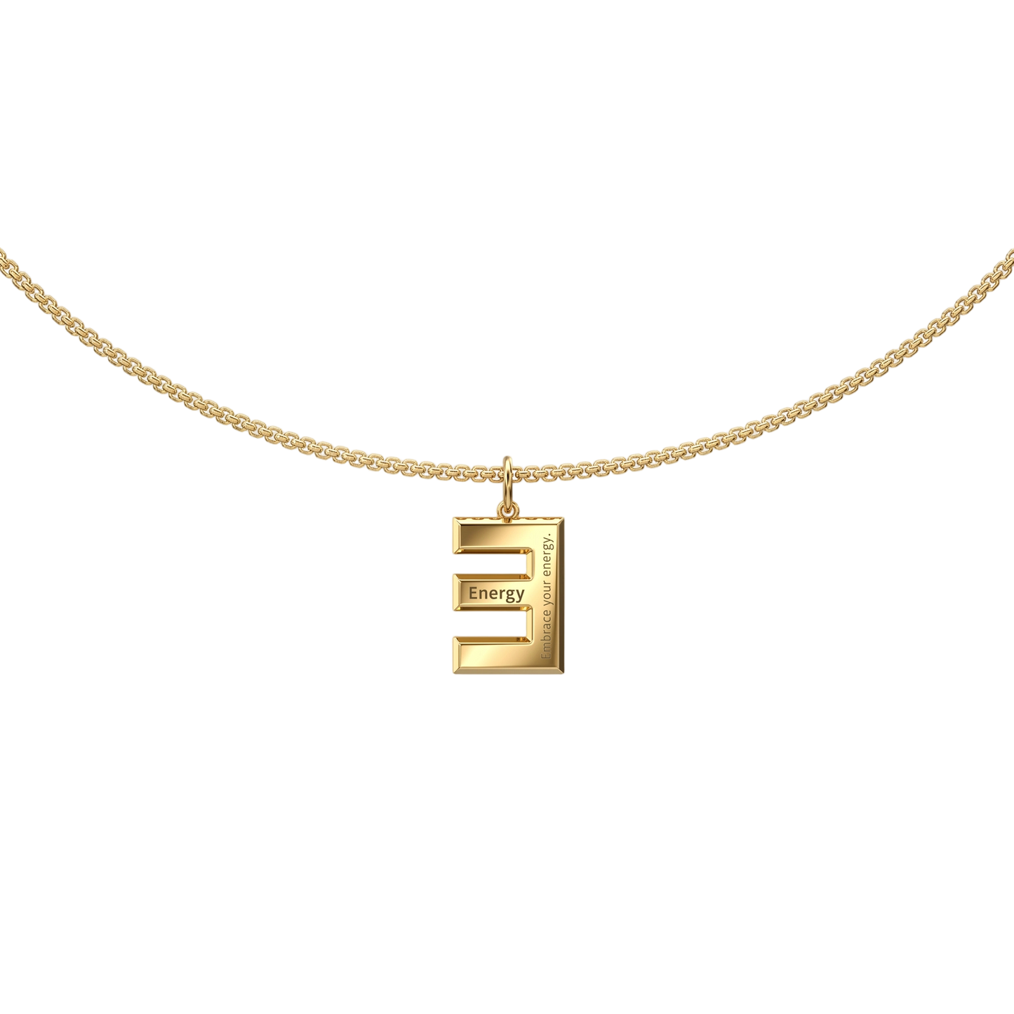 Gold Plated Signature Initial Necklace SN046
