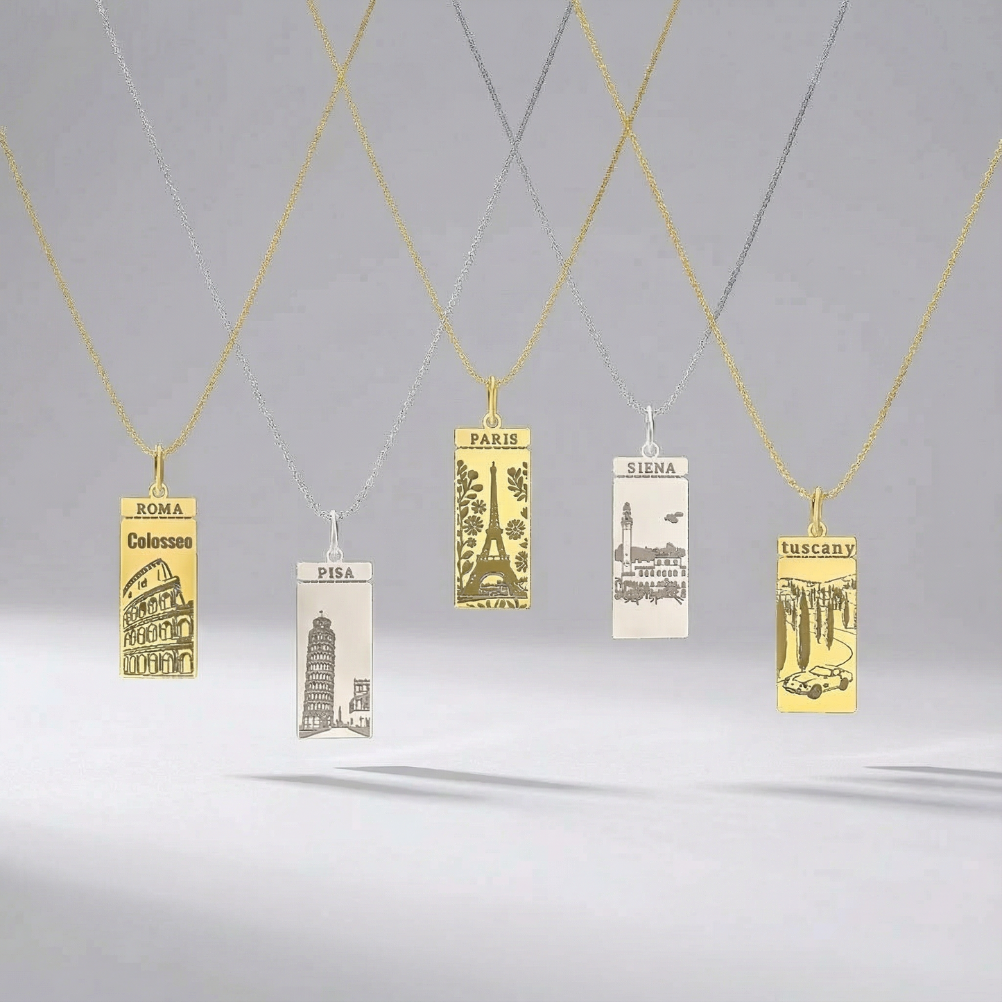 Luxe Woman Boarding Ticket Necklace SN003H