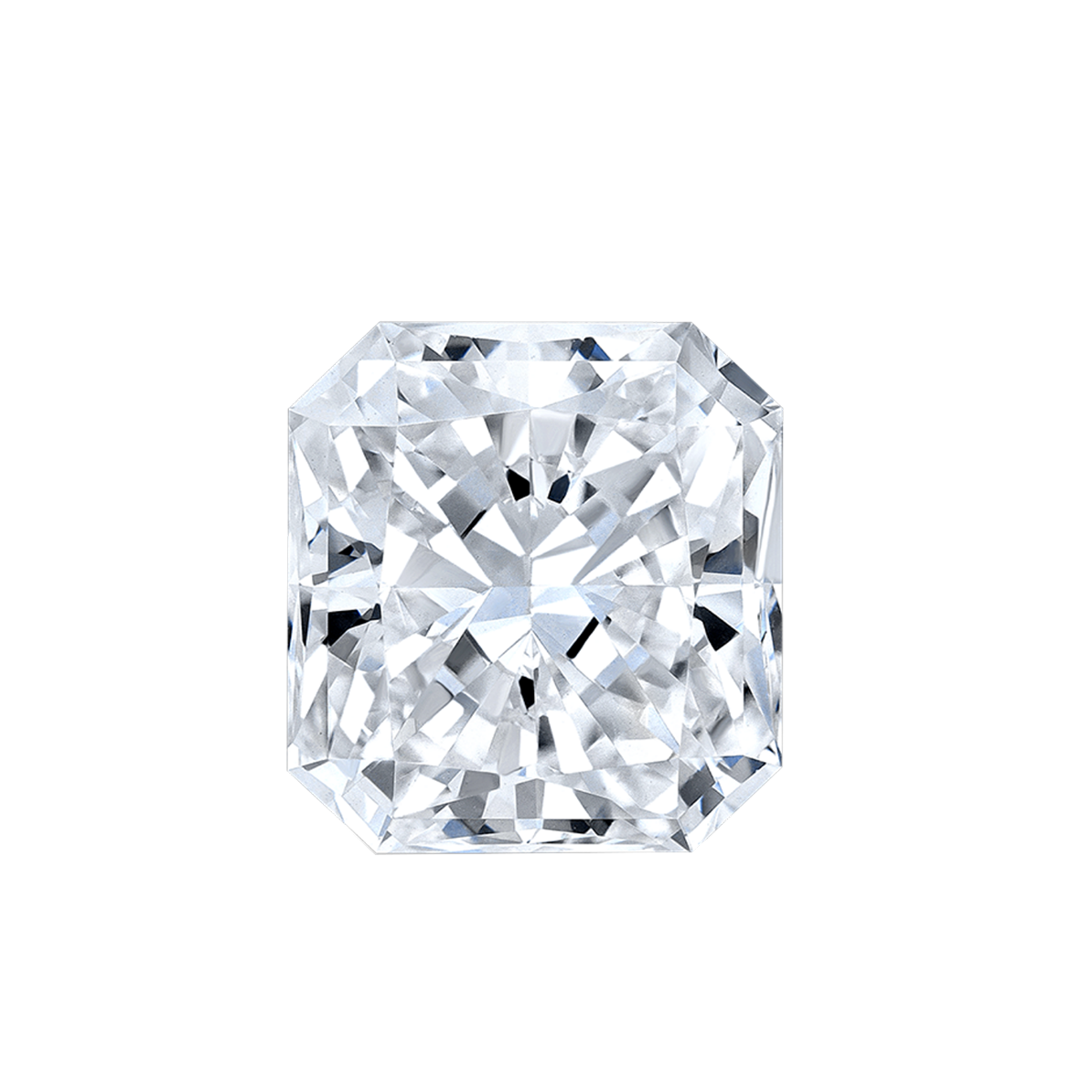 Daphnis Three Stones Engagement Ring Radiant•White Gold