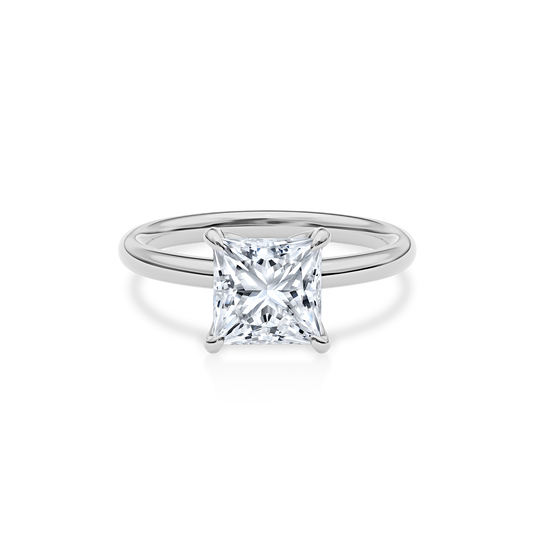 Dia Solitaire Engagement Ring Princess•White Gold