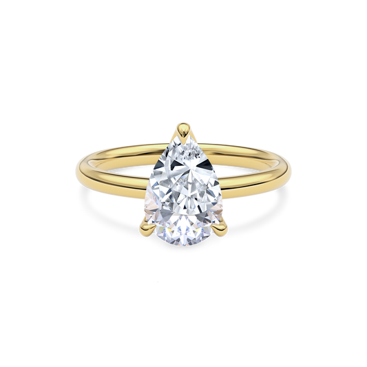Dia Solitaire Engagement Ring Pear•Yellow Gold