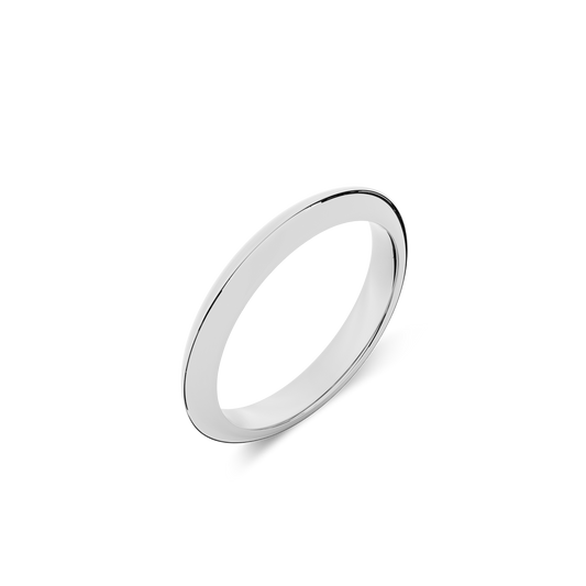 14K White Gold Classic Wedding band