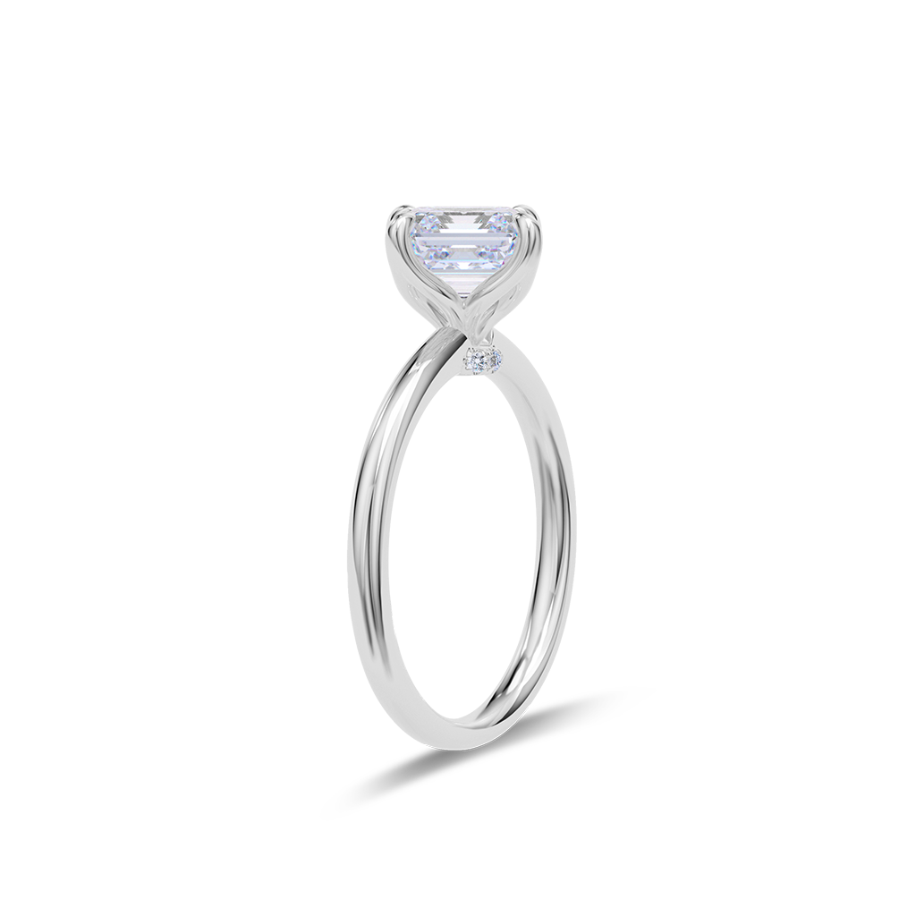 Dia Solitaire Engagement Ring Radiant•White Gold