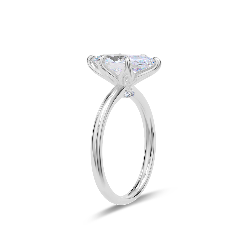 Dia Solitaire Engagement Ring Marquise•White Gold