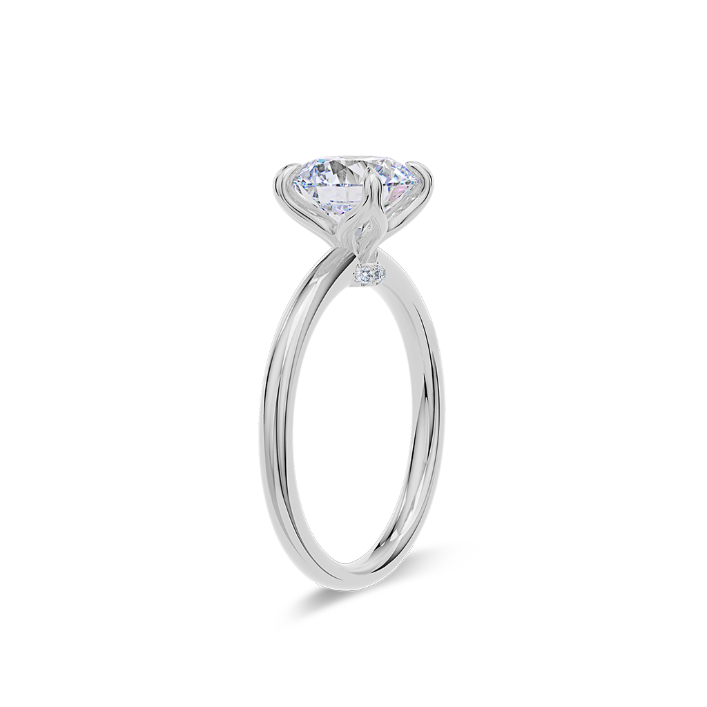 Dia Solitaire Engagement Ring Round•White Gold