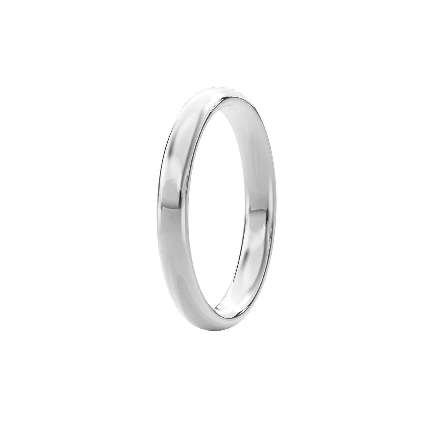 Wedding Bands Round Band 3.3mm•White Gold
