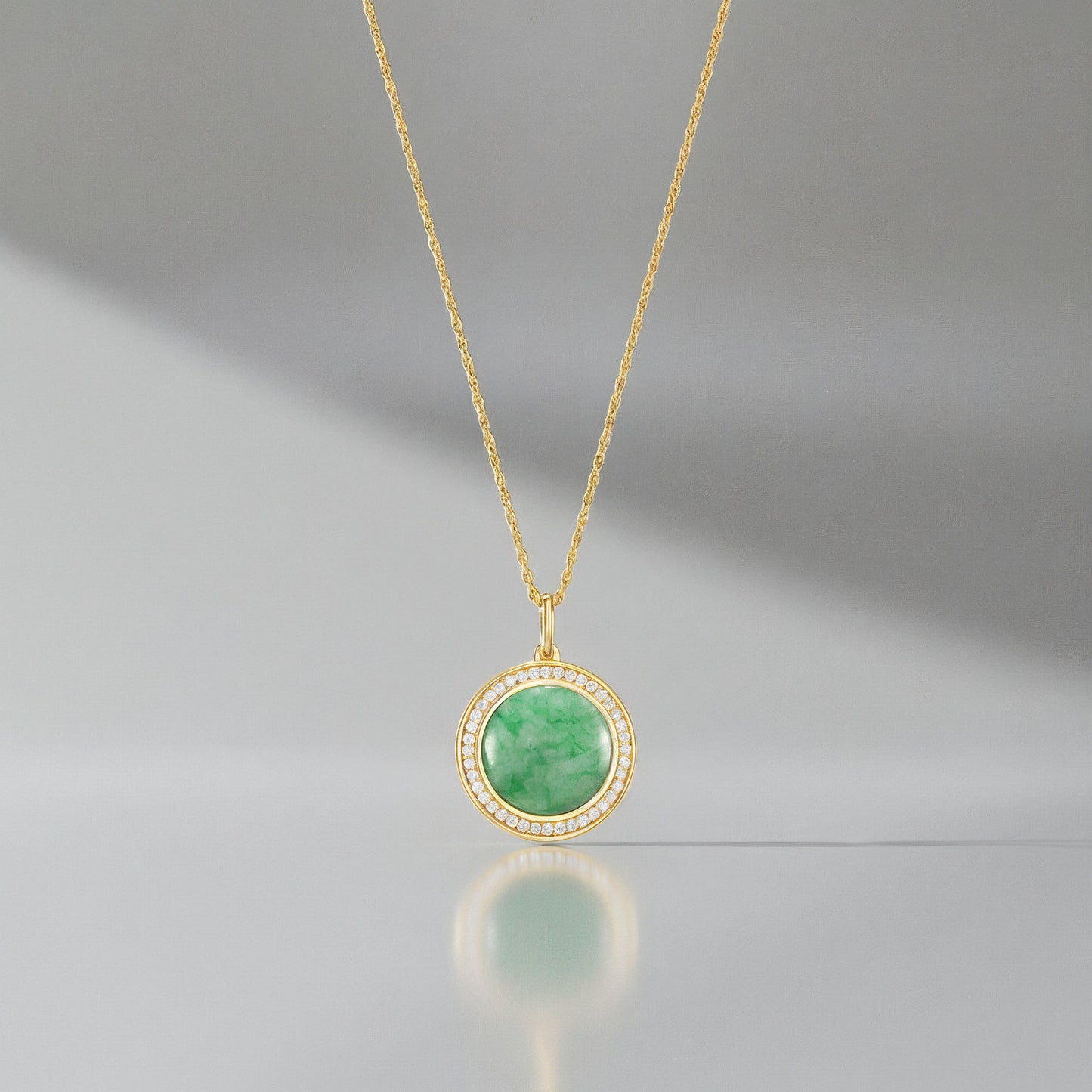 18K Gold Plated Legacy Jade Locket SN004G