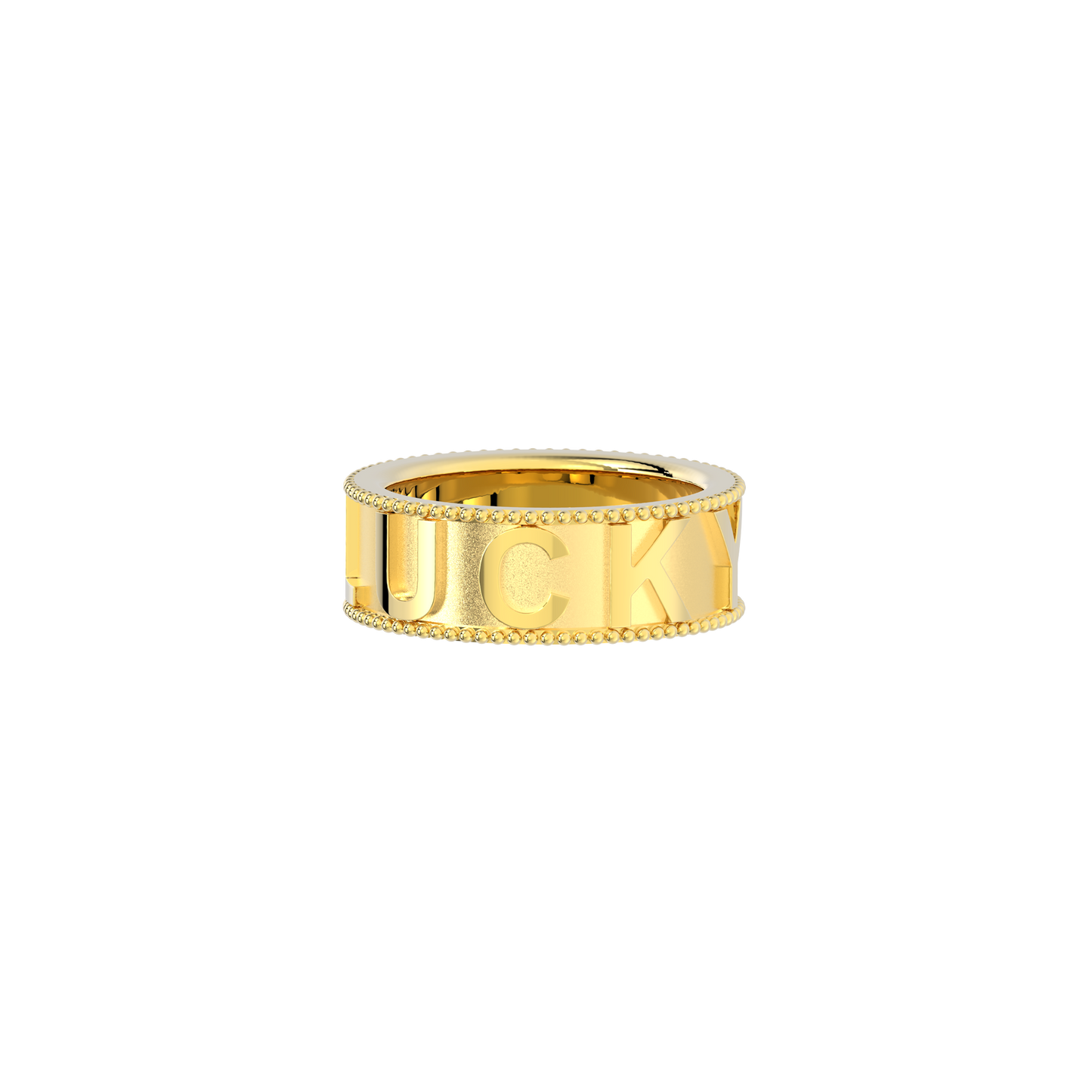 Milgrain CharmMark Lucky Ring SS25R002L