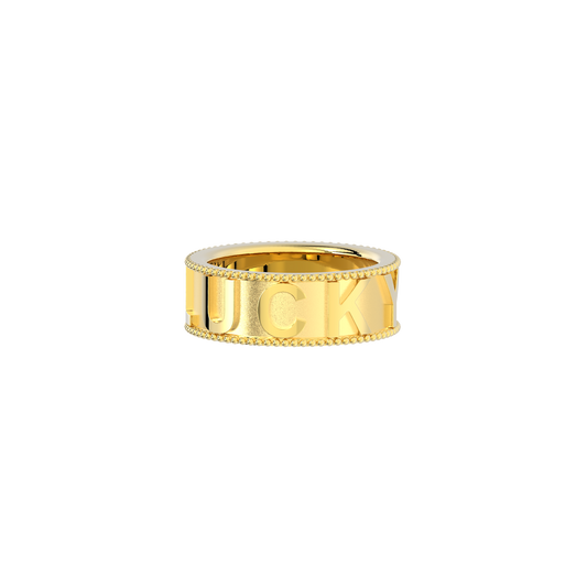 Milgrain CharmMark Lucky Ring SS25R002L