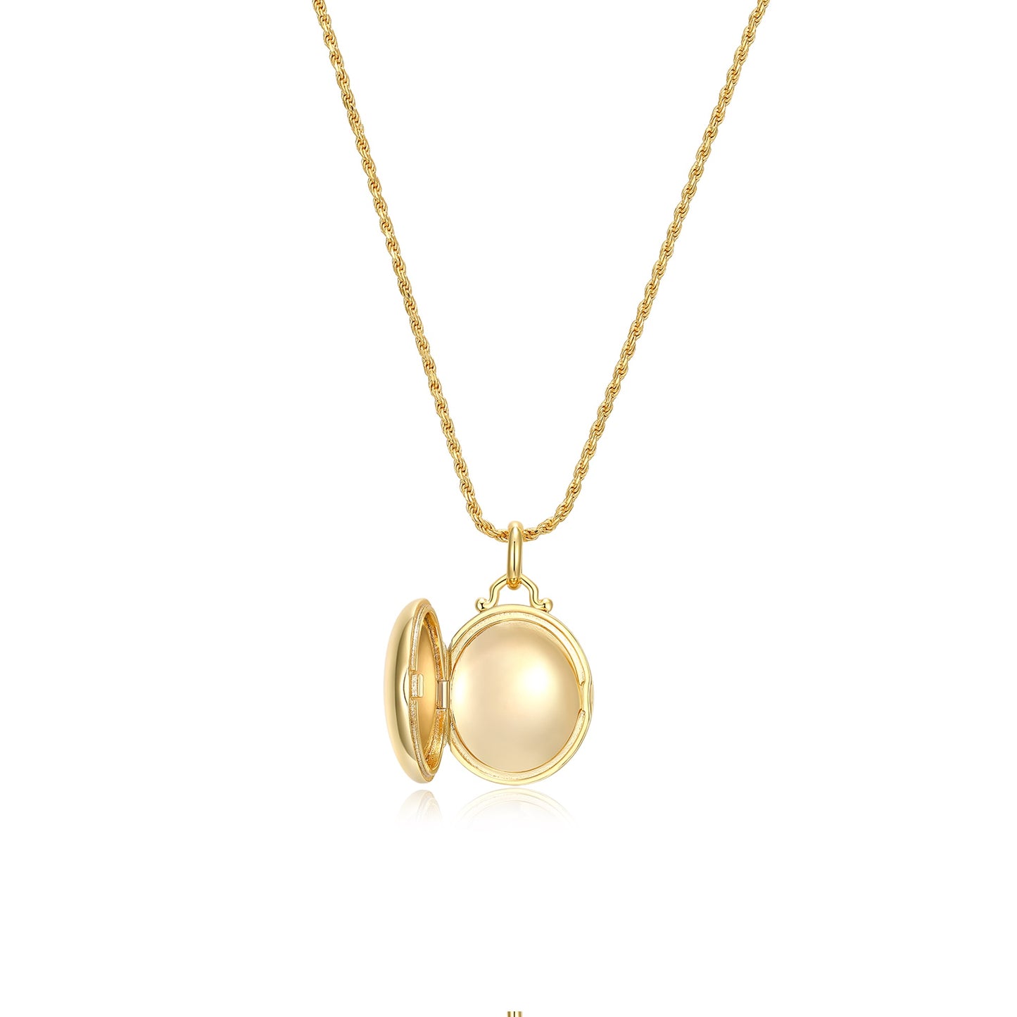 18K Gold Plated Luna Glow  Whisper Locket SN008G