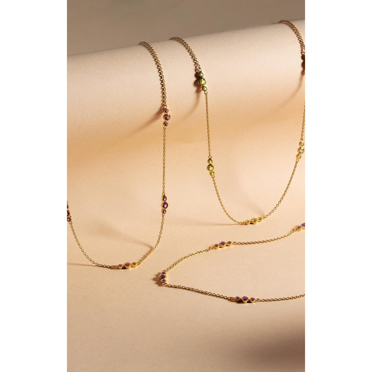 African Amethyst Bubbles Necklace