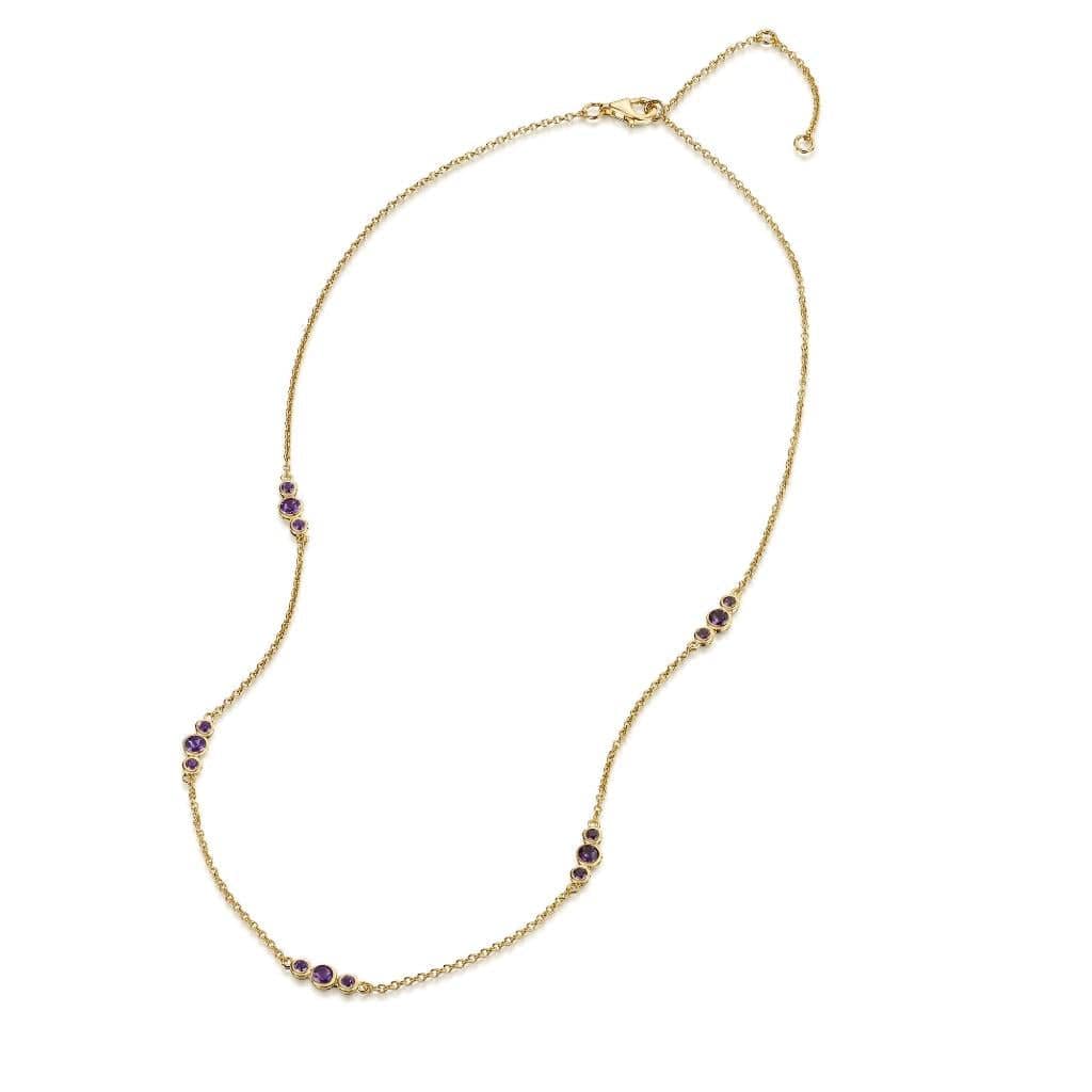 African Amethyst Bubbles Necklace