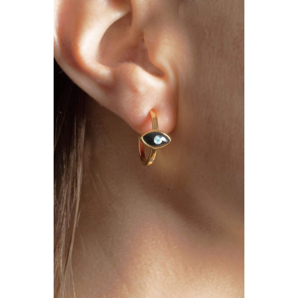 Divine Eye- Lucky Eye Hoop Earrings