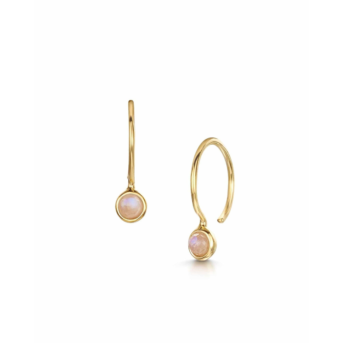 Rainbow Moonstone Petite Earrings