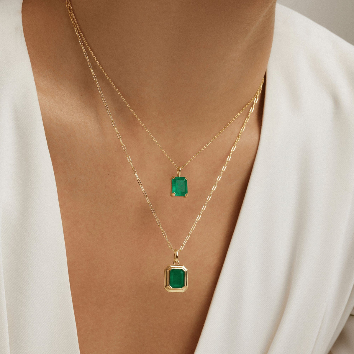 Envy- Endless Emerald Necklace