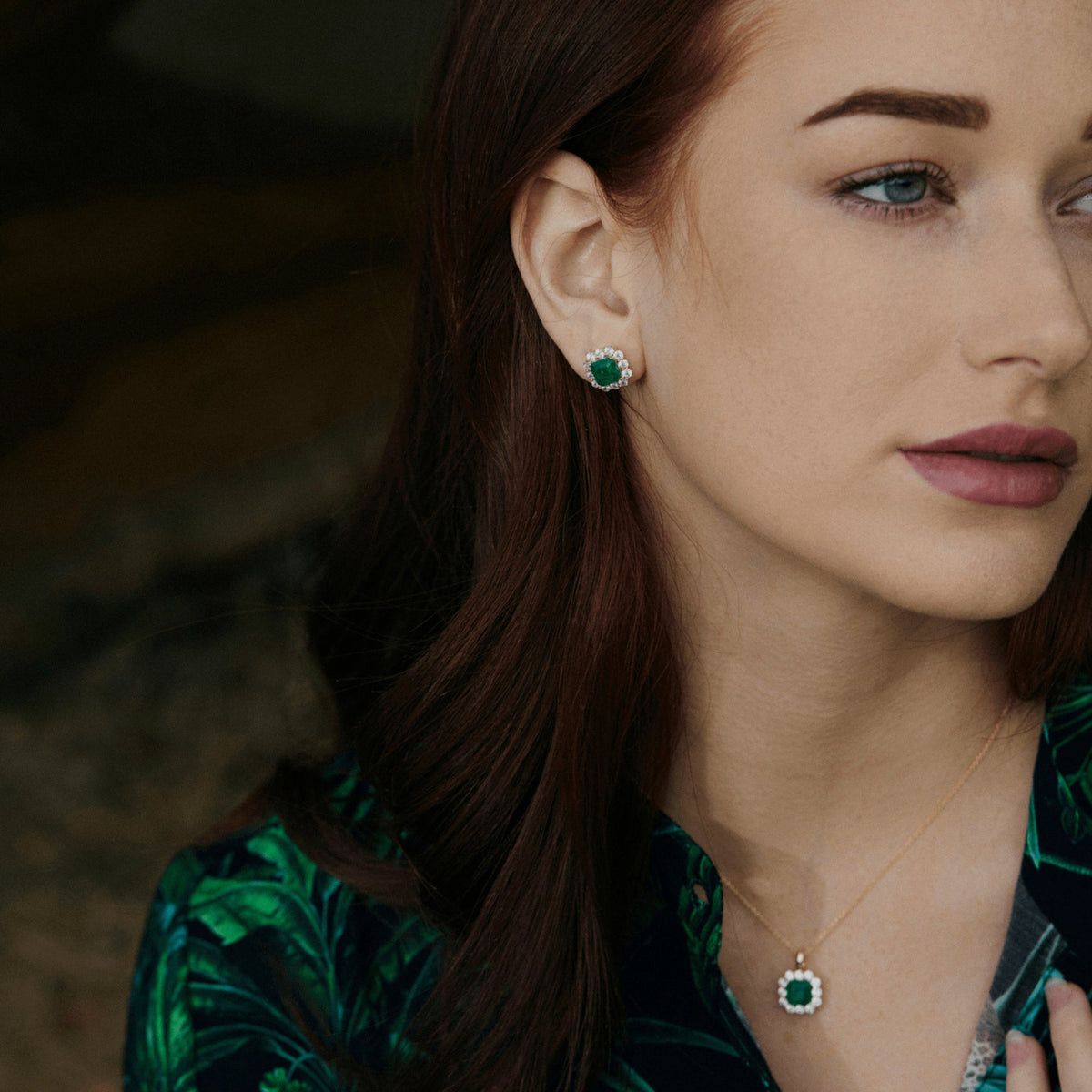 Envy- Emerald Princess Earrings