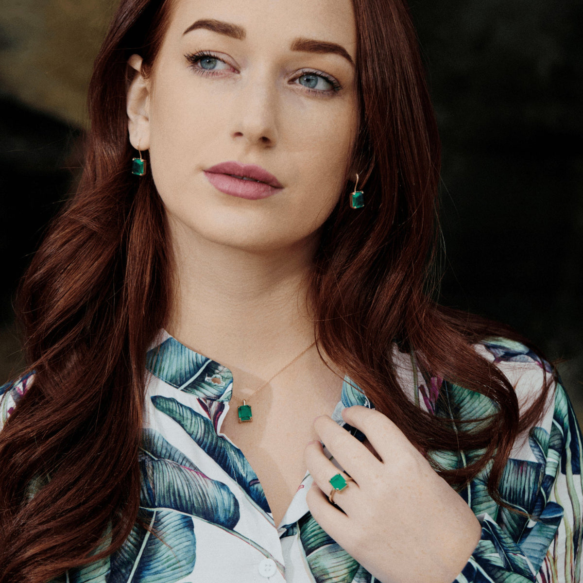 Envy- Endless Emerald Earrings