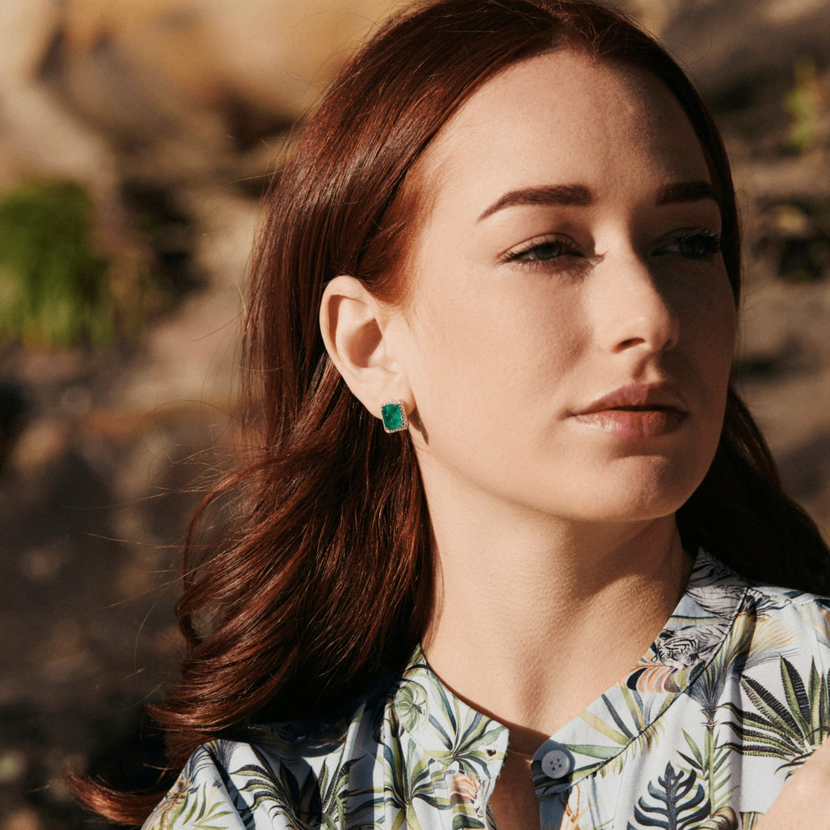 Envy- Queen Emerald Earrings