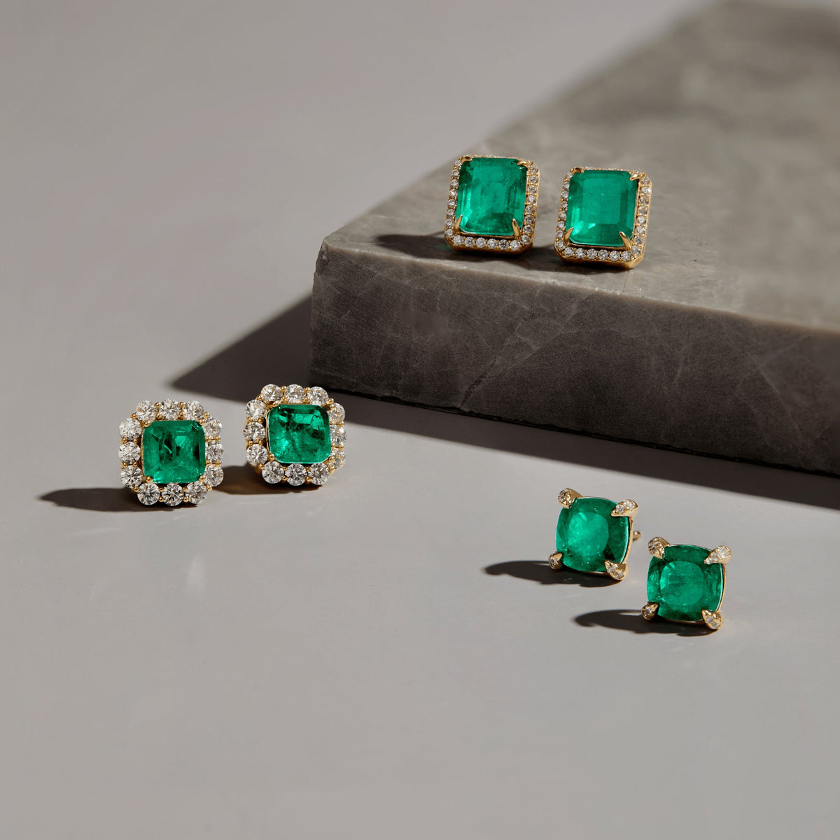 Envy- Queen Emerald Earrings