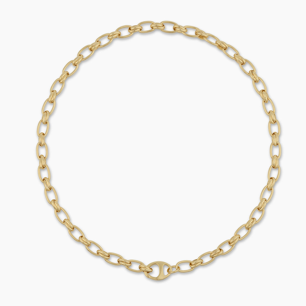 Golden Hour- Criss Cross Oval Link Chain