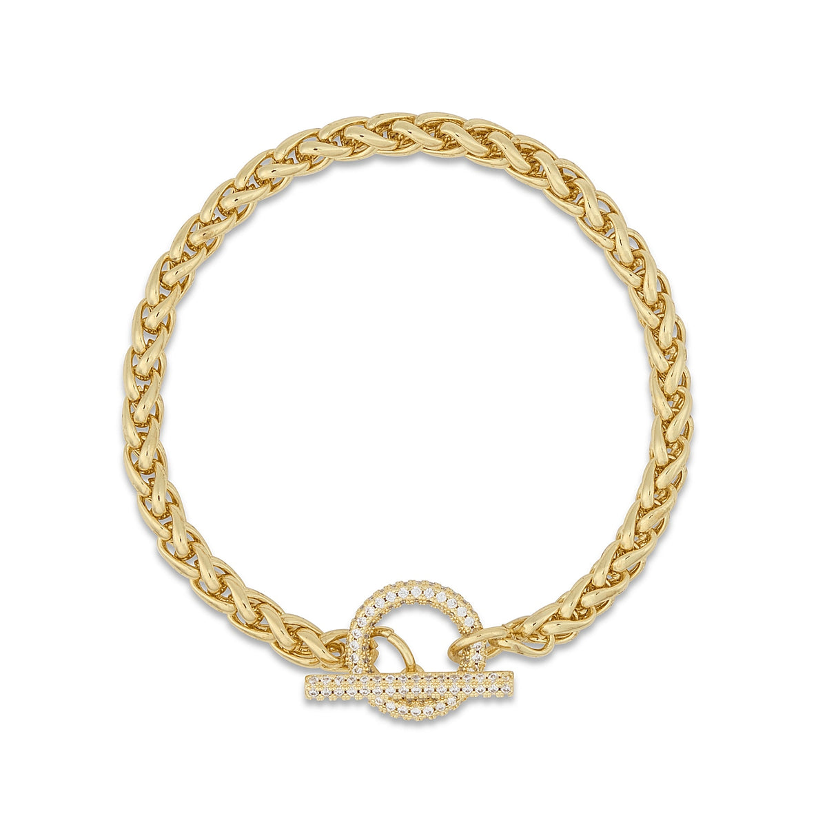 Golden Hour- Wheat Link Bracelet