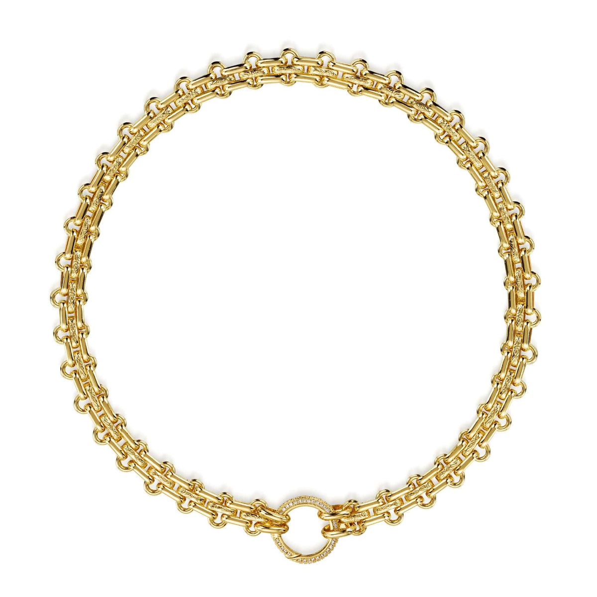 Italian Link Necklace and Bracelet Set