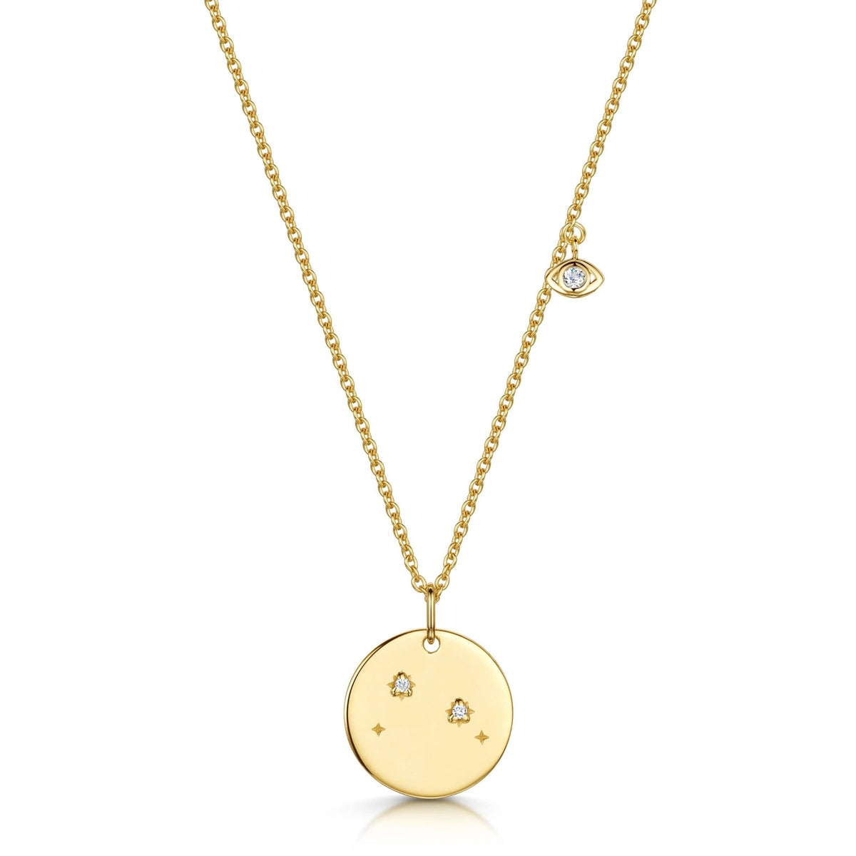 Aries Double-Sided Zodiac & Constellation Necklace