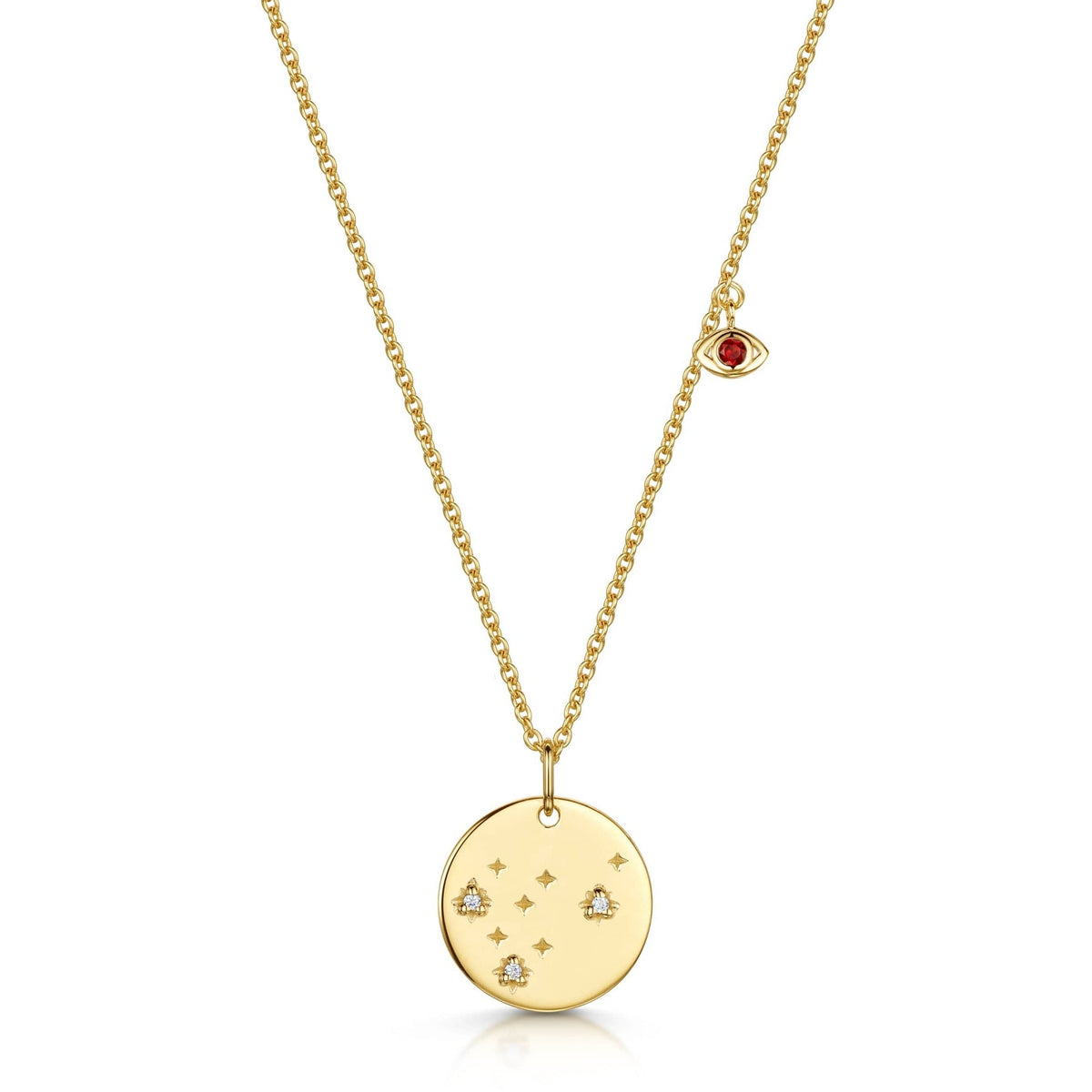 Capricorn Double-Sided Zodiac & Constellation Necklace